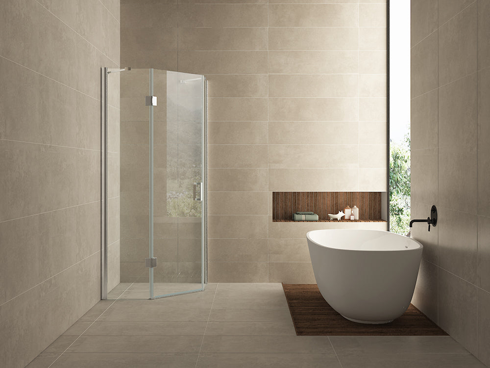 Pento cabine met 1 draaideur x nano helder glas/chroom
