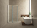 Pared cabine met 1 schuifdeur x nano helder glas/chroom
