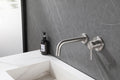 304 wastafelkraan met coldstart inbouw compleet geborsteld RVS