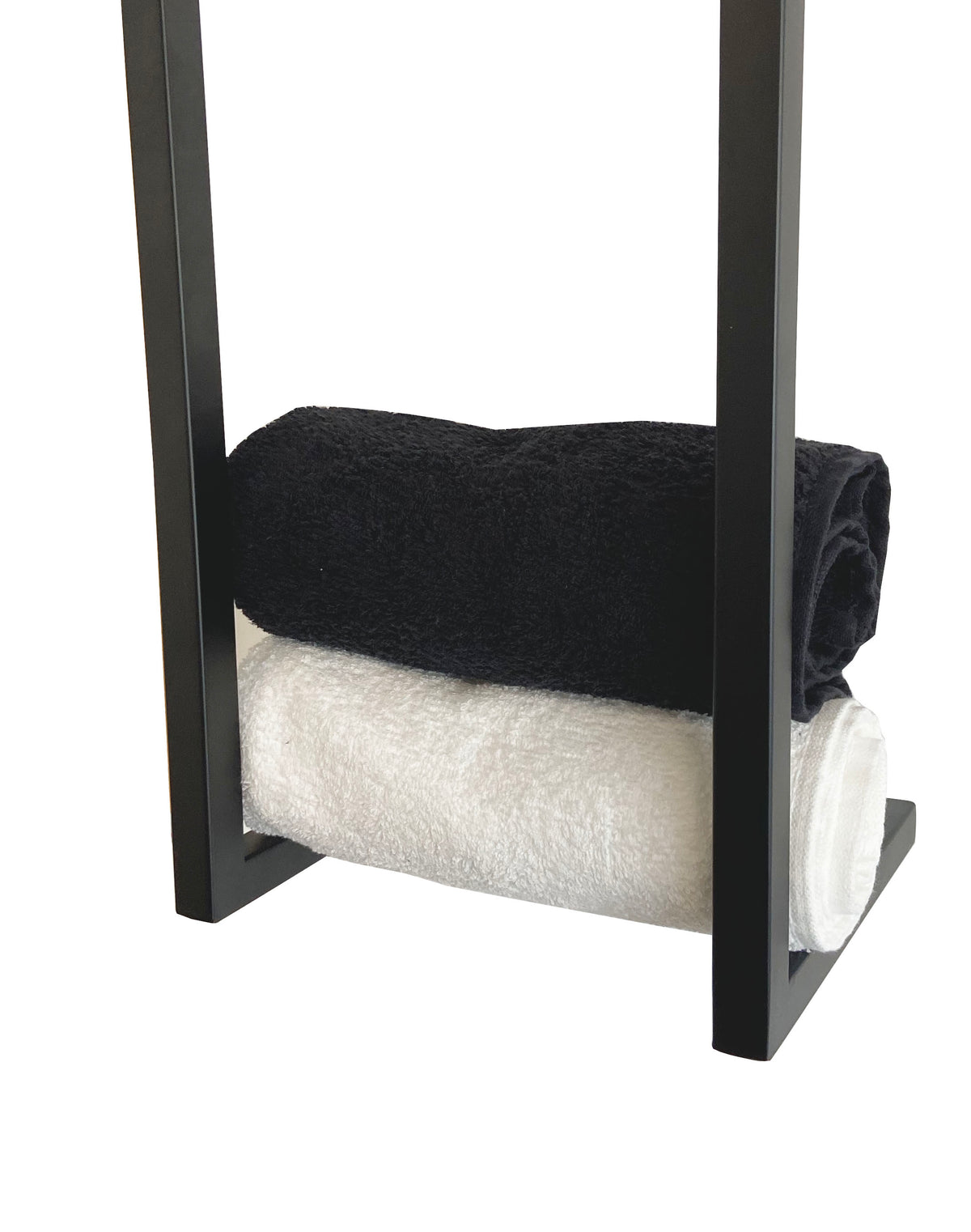 Loft handdoekrek mat zwart