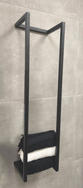 Loft handdoekrek 95 x 25 x 20 cm gunmetal PVD