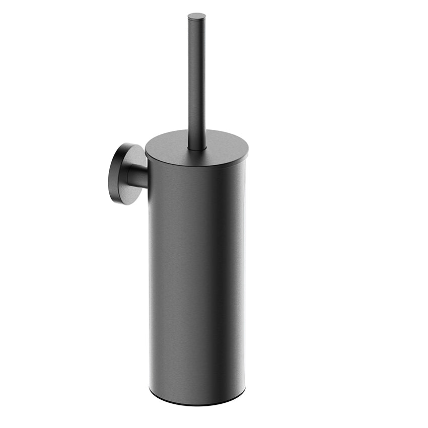 Alonzo toiletborstel met houder gunmetal PVD