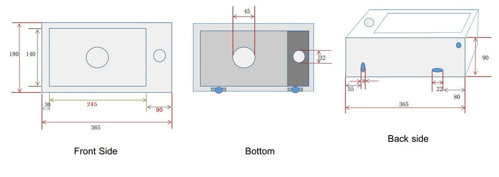 Rhea S mini fontein rechts 36,5 x 18 x 9 cm keramiek mat zwart