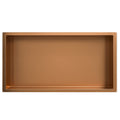 Demis inbouwnis 30 x 60 x 10 cm geborsteld brons koper PVD