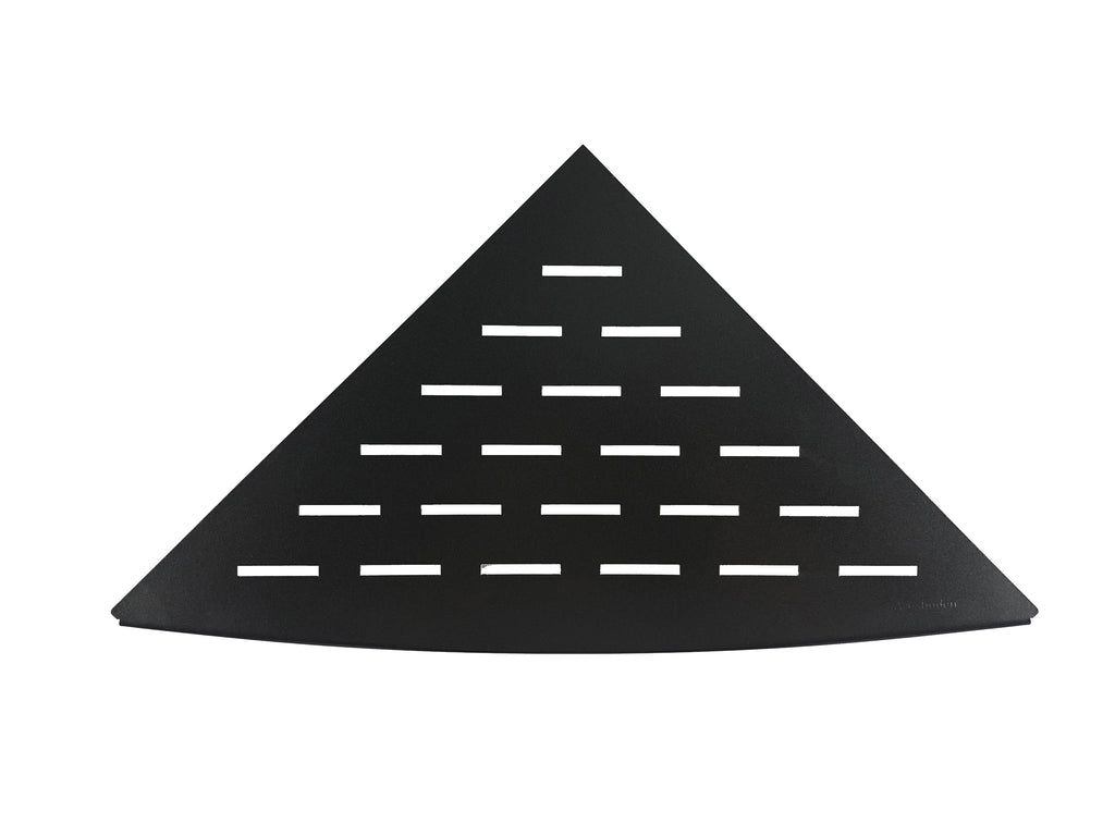 InWall hoekplanchet 29 x 29 cm mat zwart
