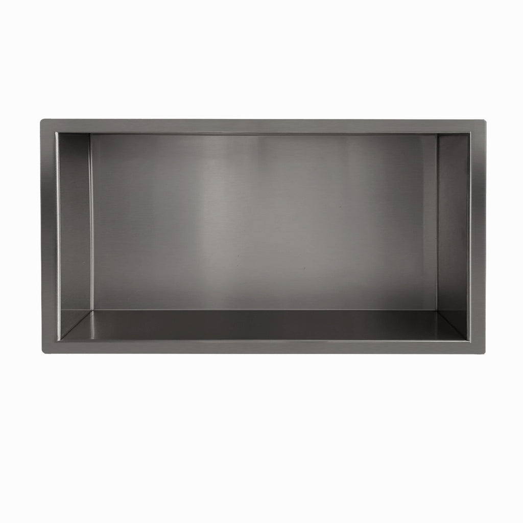 Demis inbouwnis 30 x 60 x 7 cm gunmetal PVD