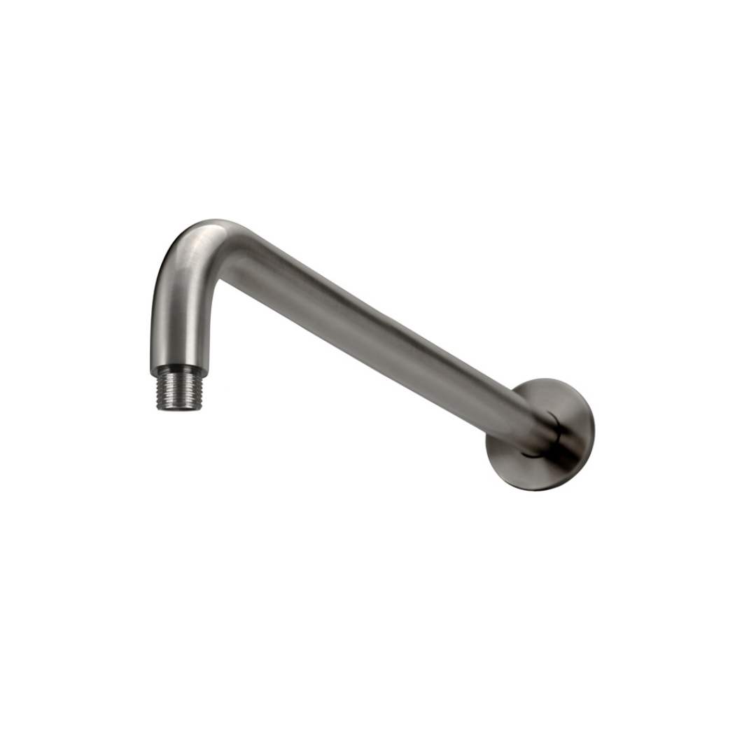 Meir gun metal PVD gebogen wandarm 40 cm
