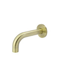 Ronde wanduitloop gebogen 130mm - Koper