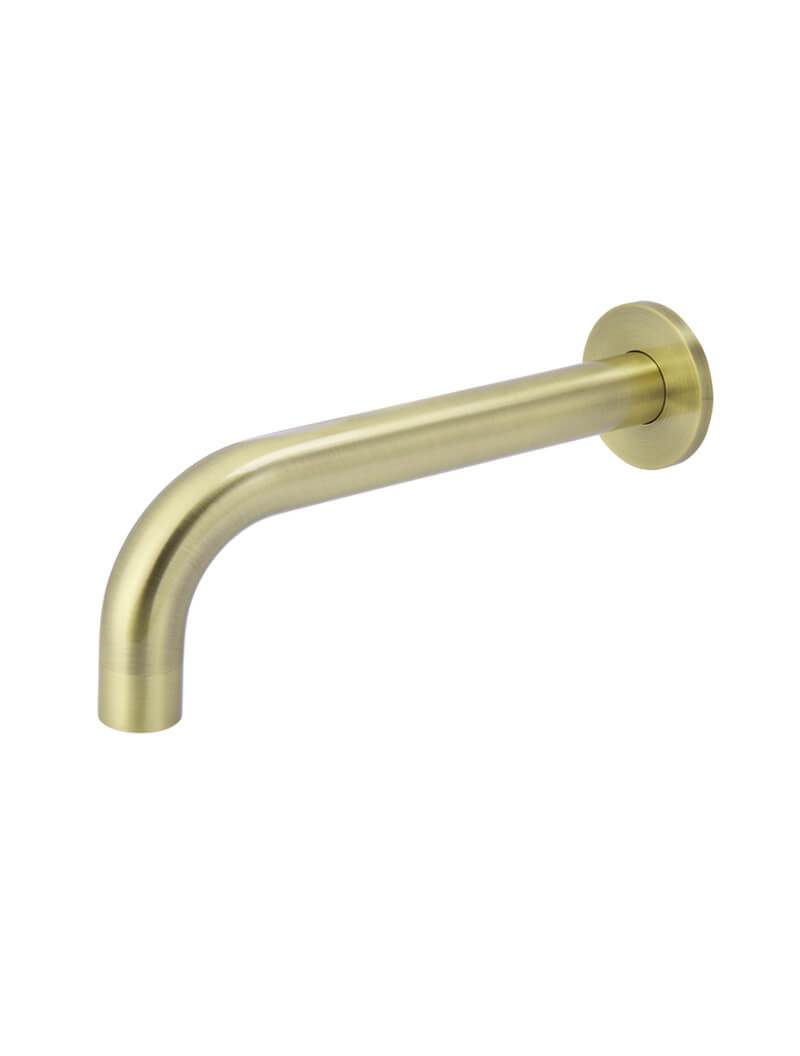 Ronde wanduitloop gebogen 200mm - Koper
