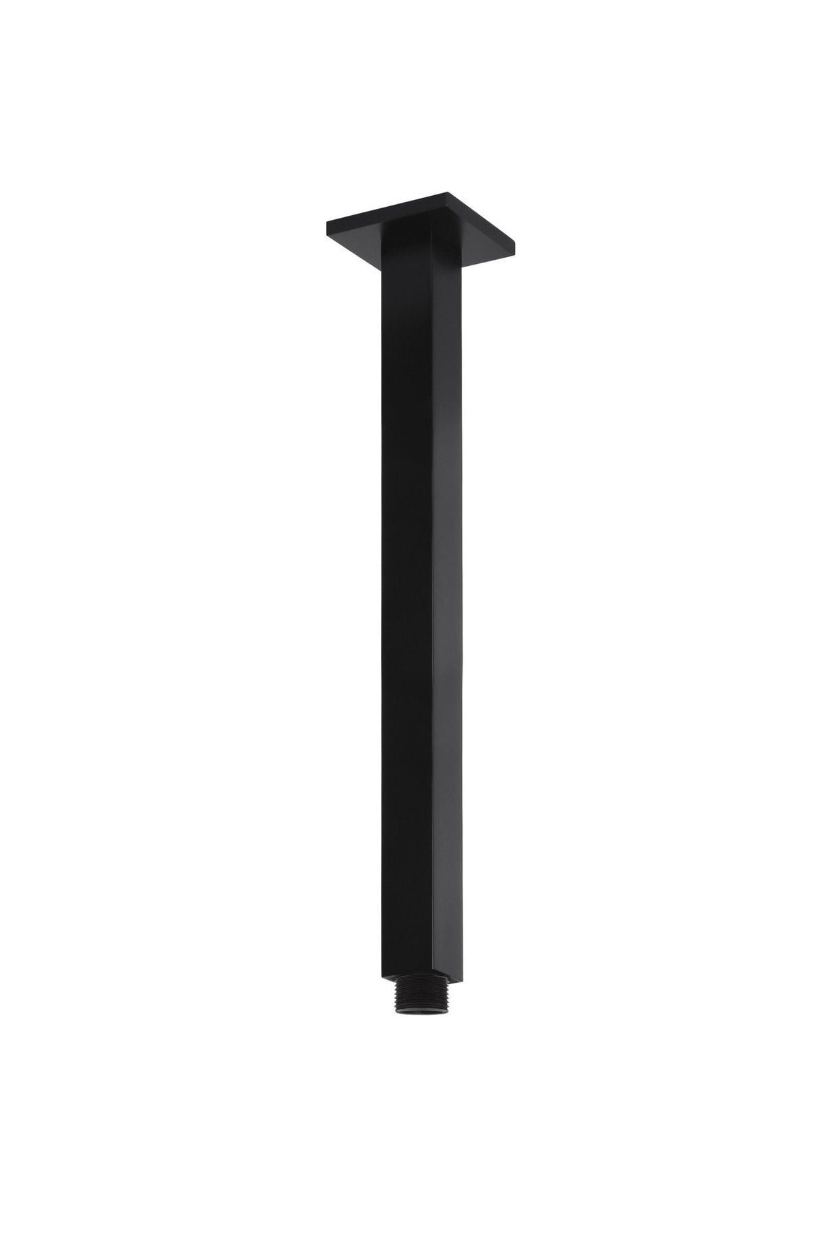 Meir mat zwarte plafondarm vierkant 20 cm