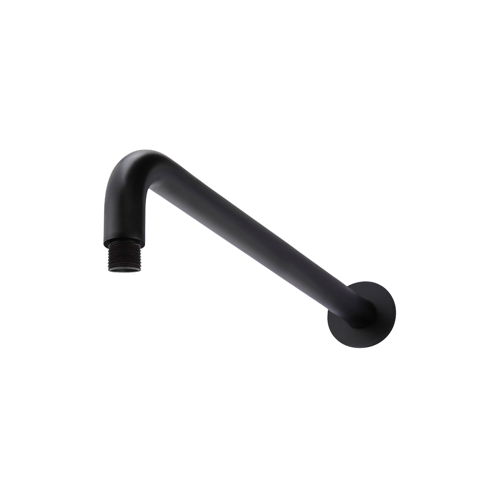 Meir mat zwarte gebogen wandarm 40 cm