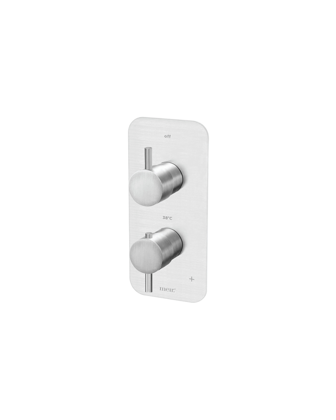 Meir chromen inbouw & afbouwdeel thermostaatkraan met omstel