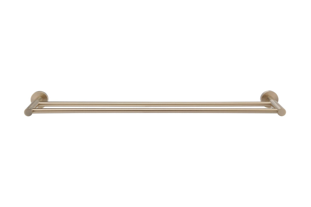 Meir rosé gouden handdoekhouder dubbel 60 cm — afbeelding 2