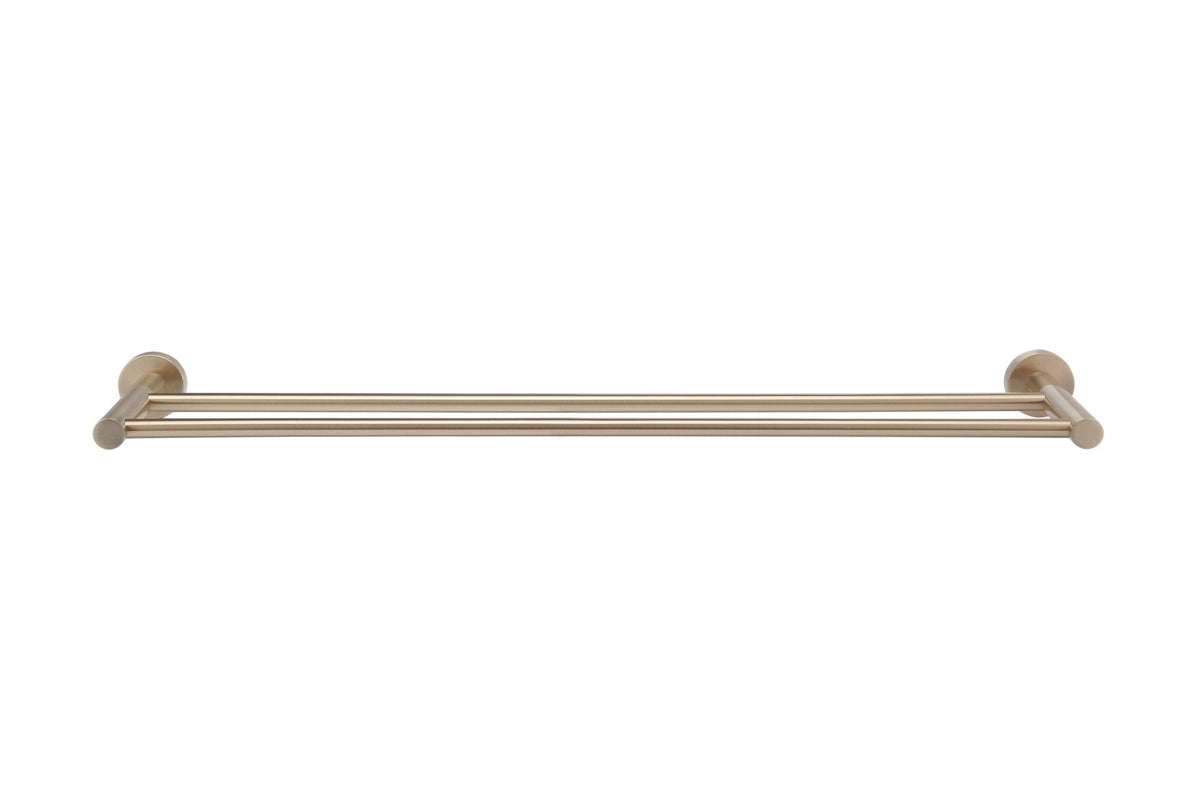 Meir rosé gouden handdoekhouder dubbel 60 cm — afbeelding 2
