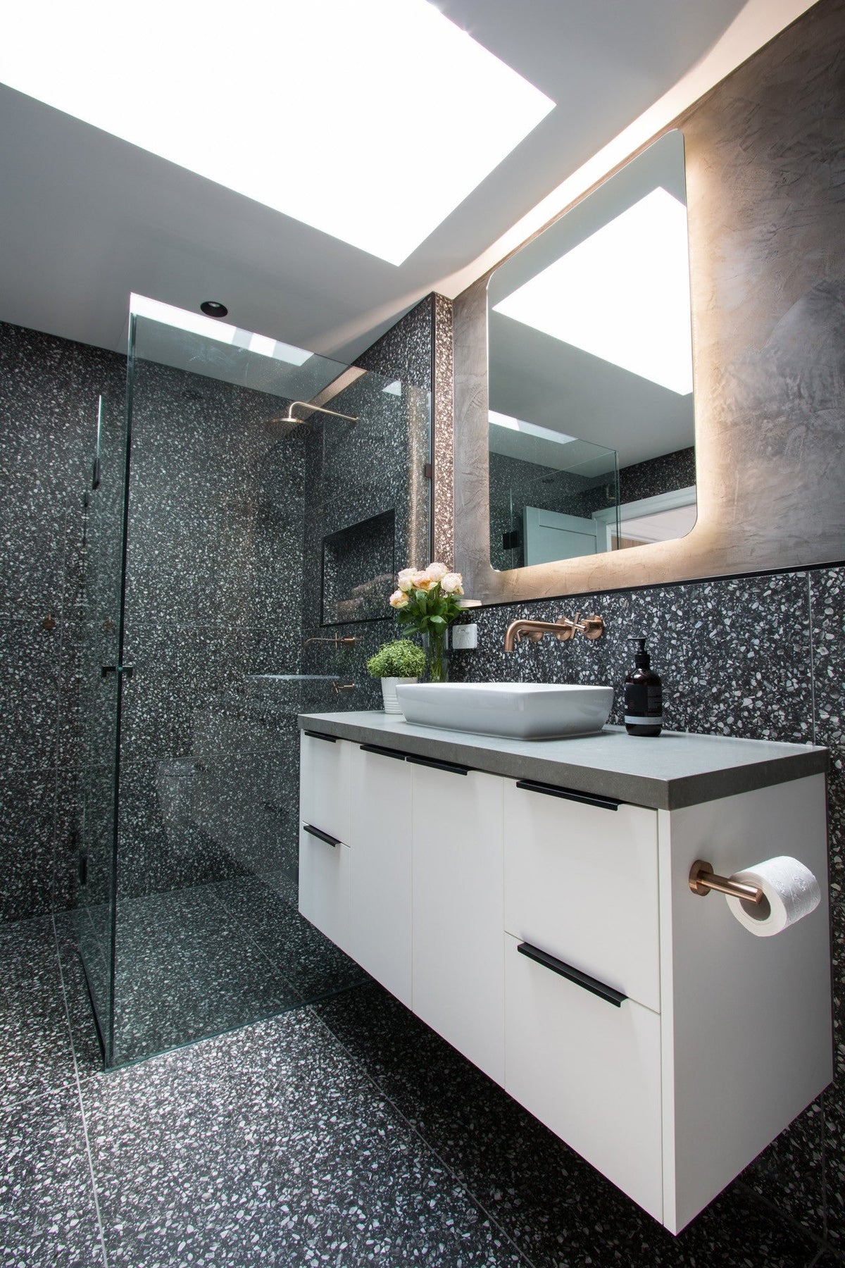 Meir rosé gouden toiletrolhouder — afbeelding 5