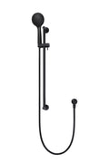 Meir mat zwarte handdouche rond met glijstang