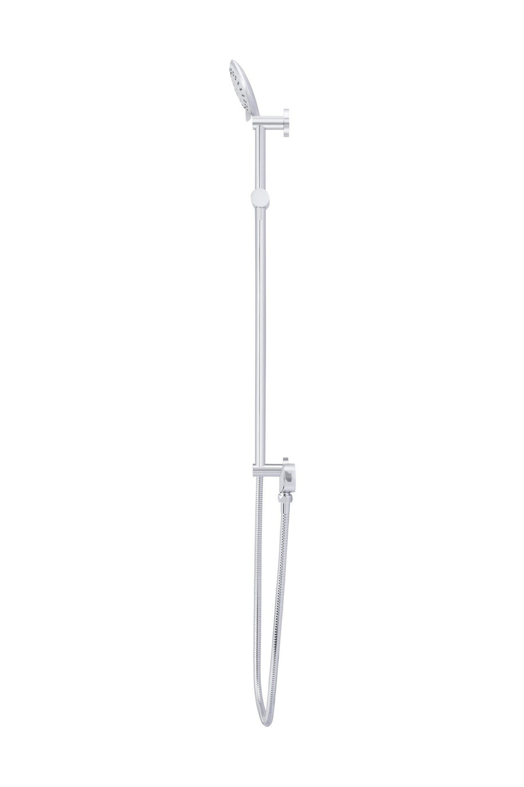 Meir chromen handdouche rond met glijstang — afbeelding 2