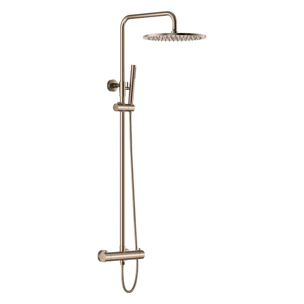 Meir rosé gouden douche opbouw thermostaatkraan