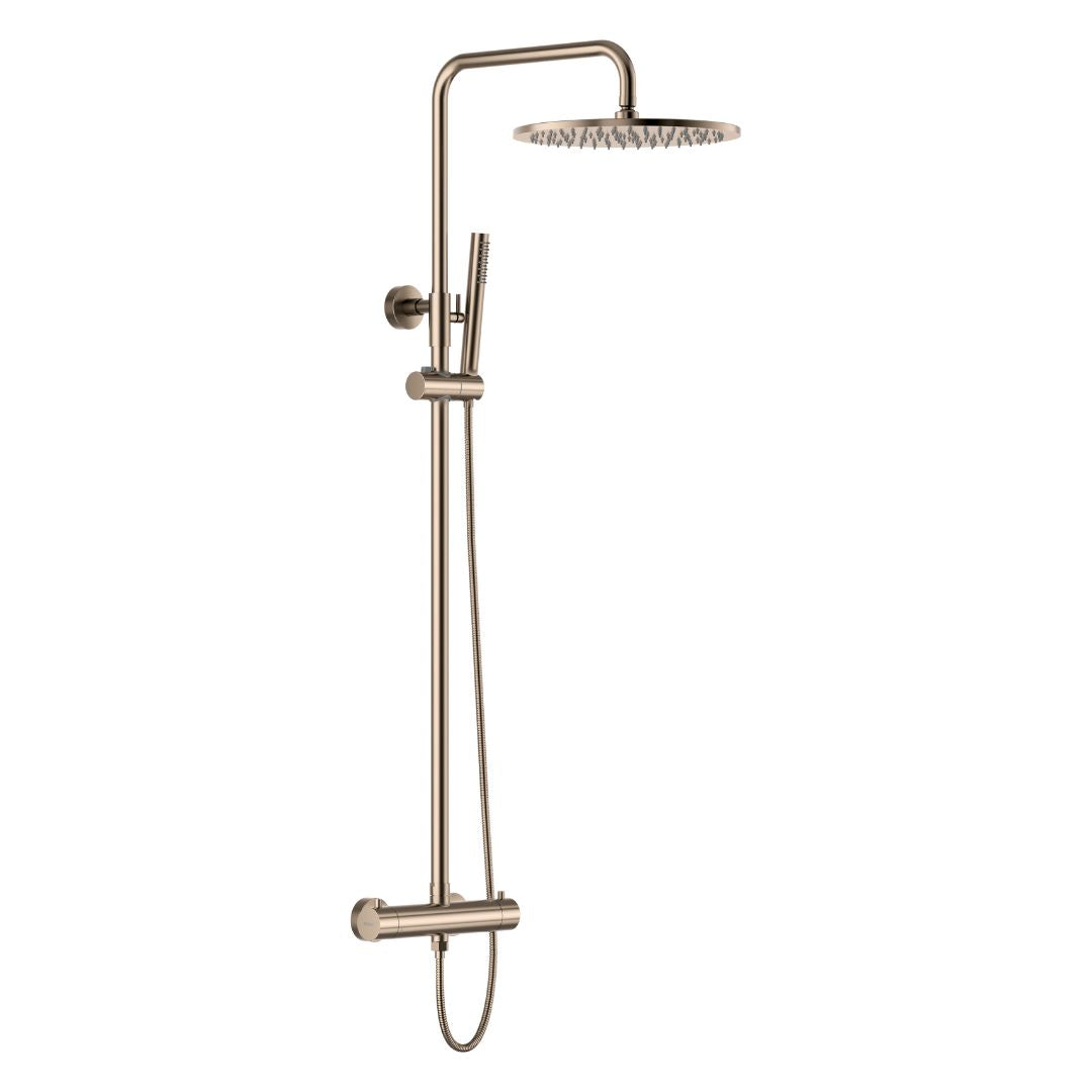 Meir rosé gouden douche opbouw thermostaatkraan