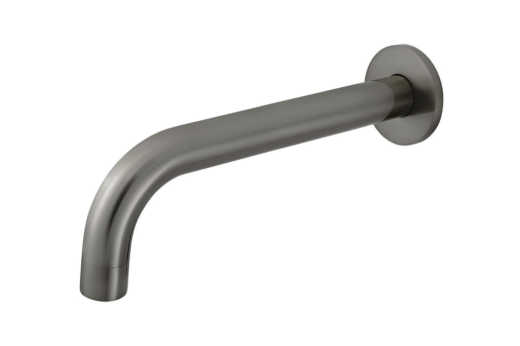 Ronde wanduitloop gebogen 200mm - Gun metal