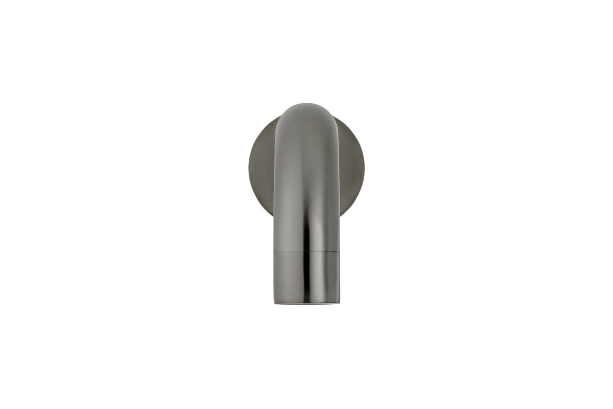 Ronde wanduitloop gebogen 200mm - Gun metal