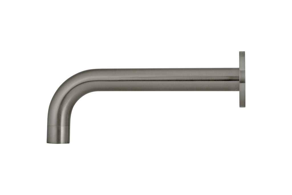 Ronde wanduitloop gebogen 200mm - Gun metal